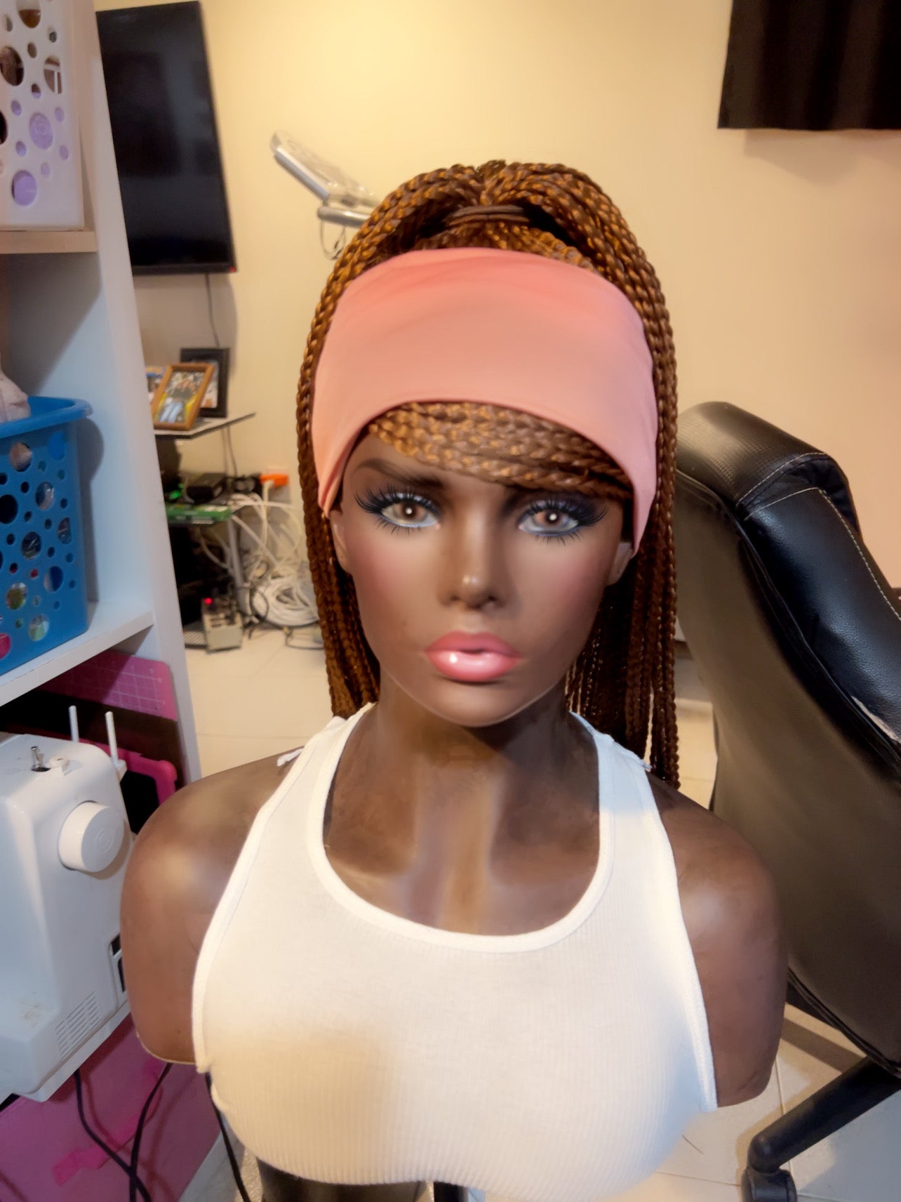 Braided Ponytail Headband Wig