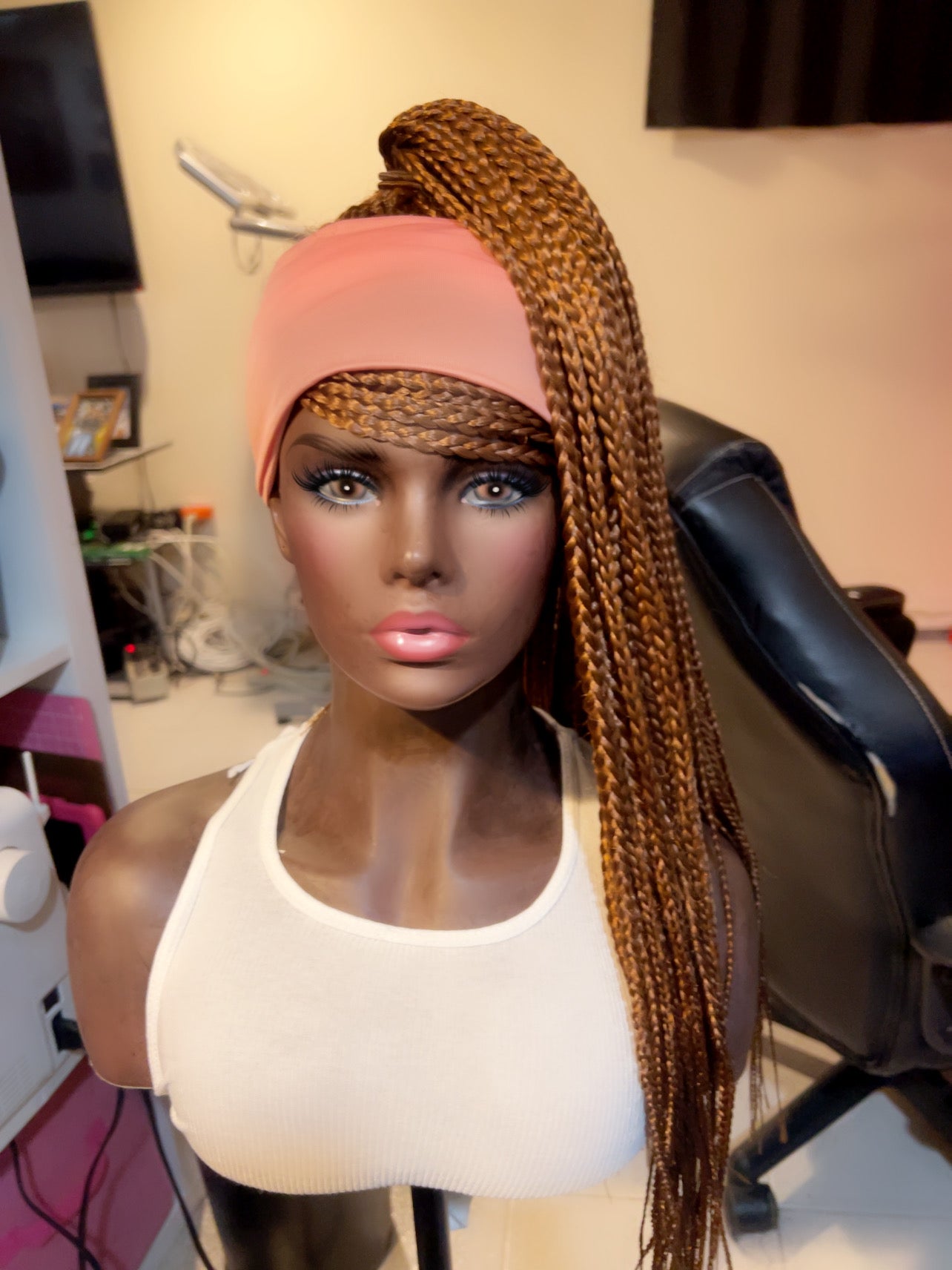 Braided Ponytail Headband Wig