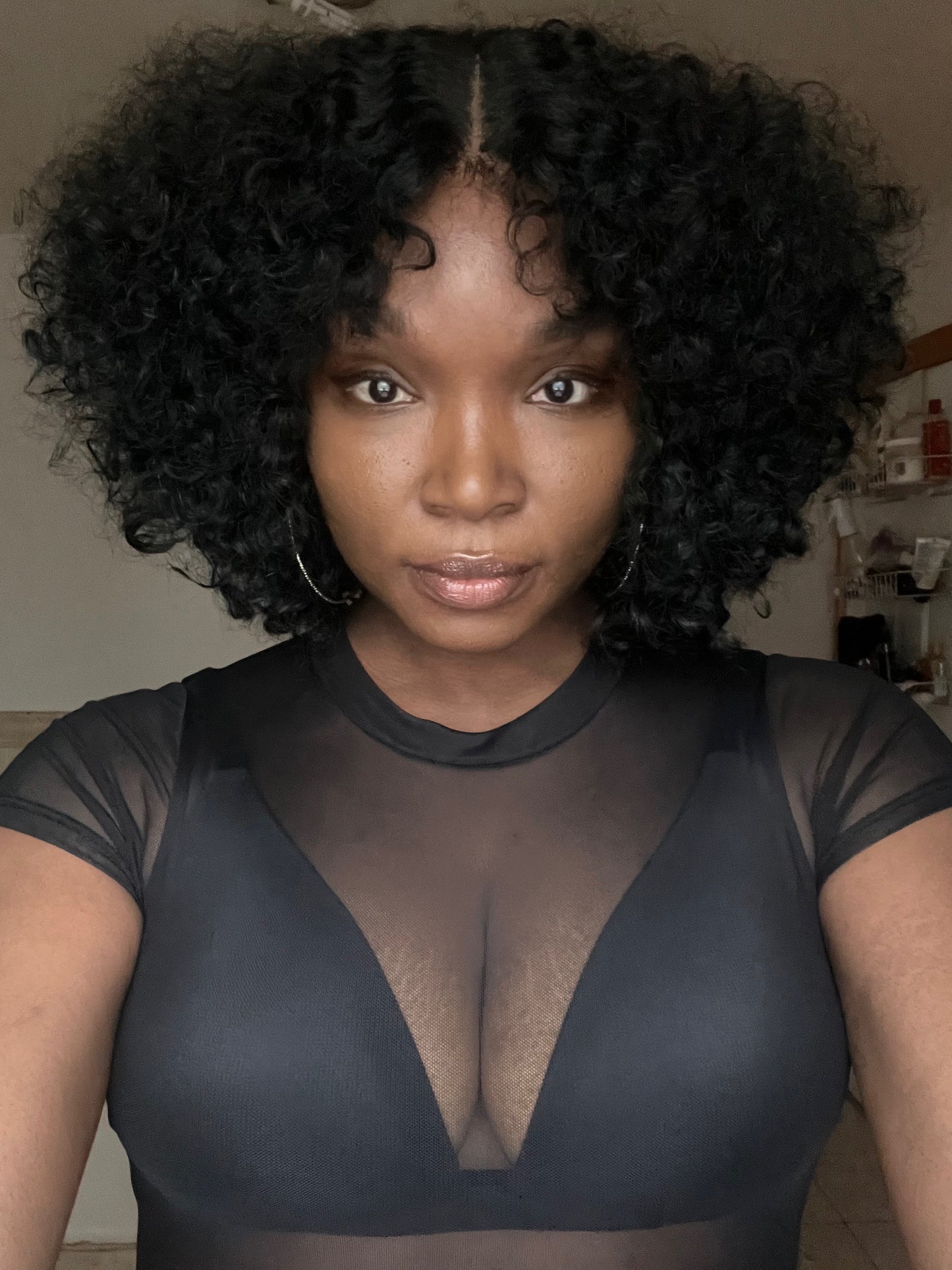 Glueless 2x6" Curly Closure Wig