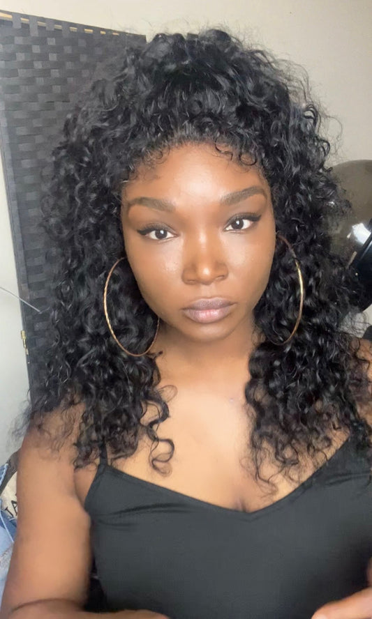 Glueless Loose Curly Wig (2 1/2” x 13” Lace Frontal