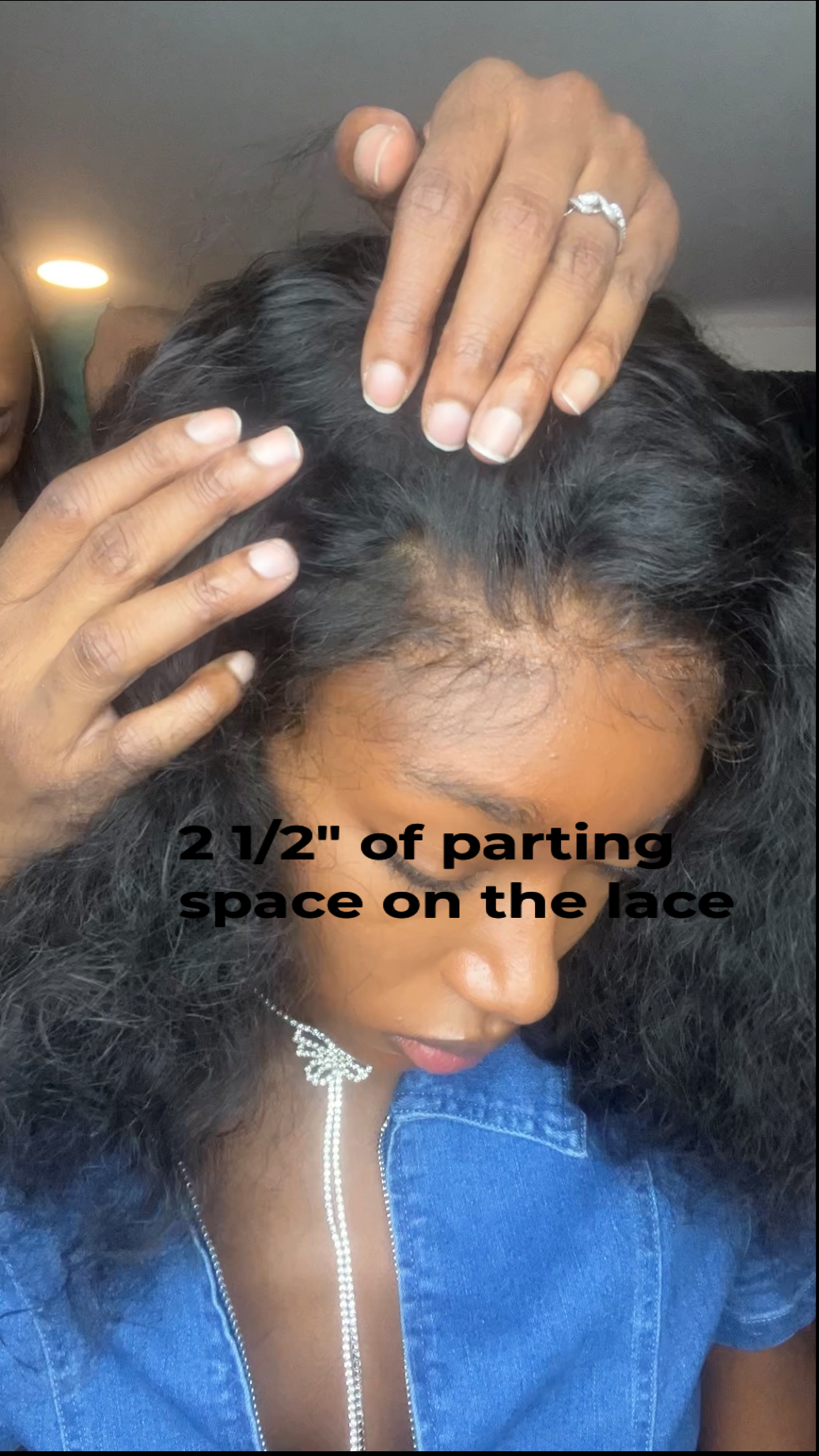 Glueless Loose Curly Wig (2 1/2” x 13” Lace Frontal